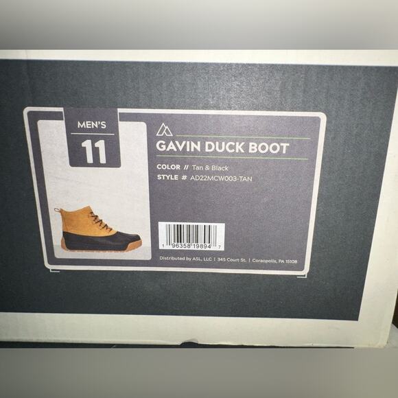Alpine Mens Full grain leather Tan Gavin Duck Boot Size 11 AD22MCW003 - NEW - Picture 13 of 13